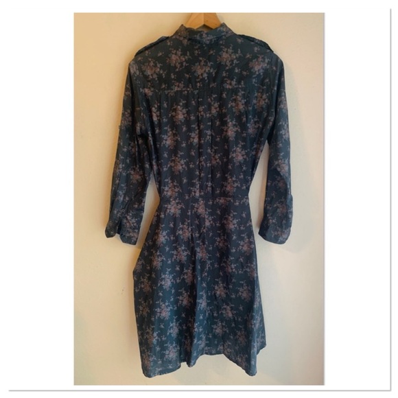 Isabel Marant Shirt Dress Gray Pink Size 2 - Picture 7 of 10